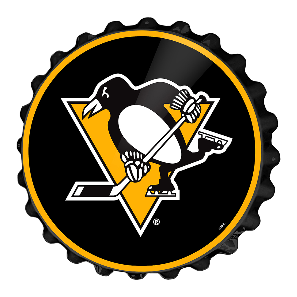 Pittsburgh Penguins Penguin - Bottle Cap Wall Sign  