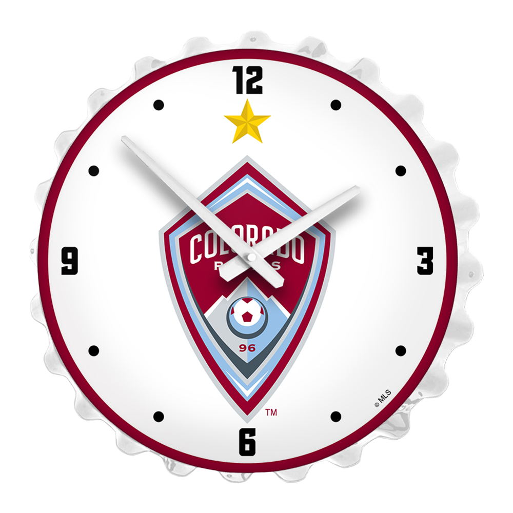 Colorado Rapids: Bottle Cap Lighted Wall Clock