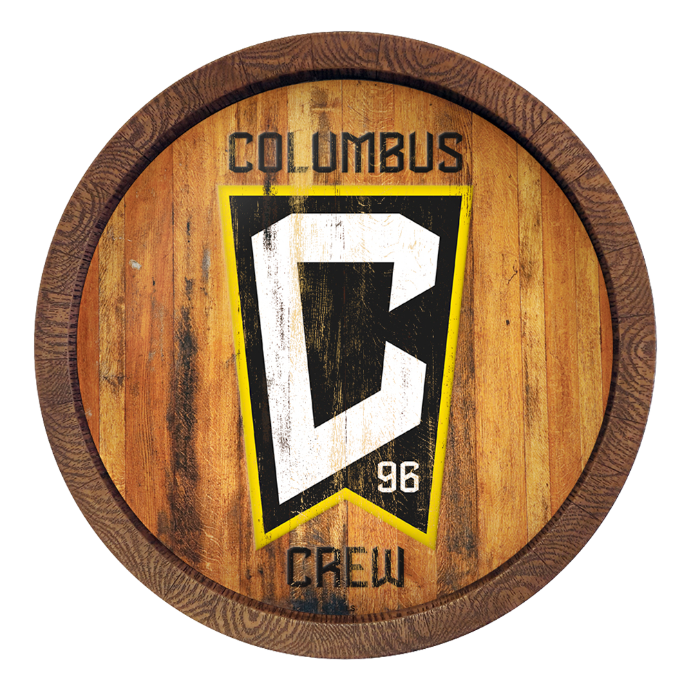 Columbus Crew: Weathered "Faux" Barrel Top Sign  