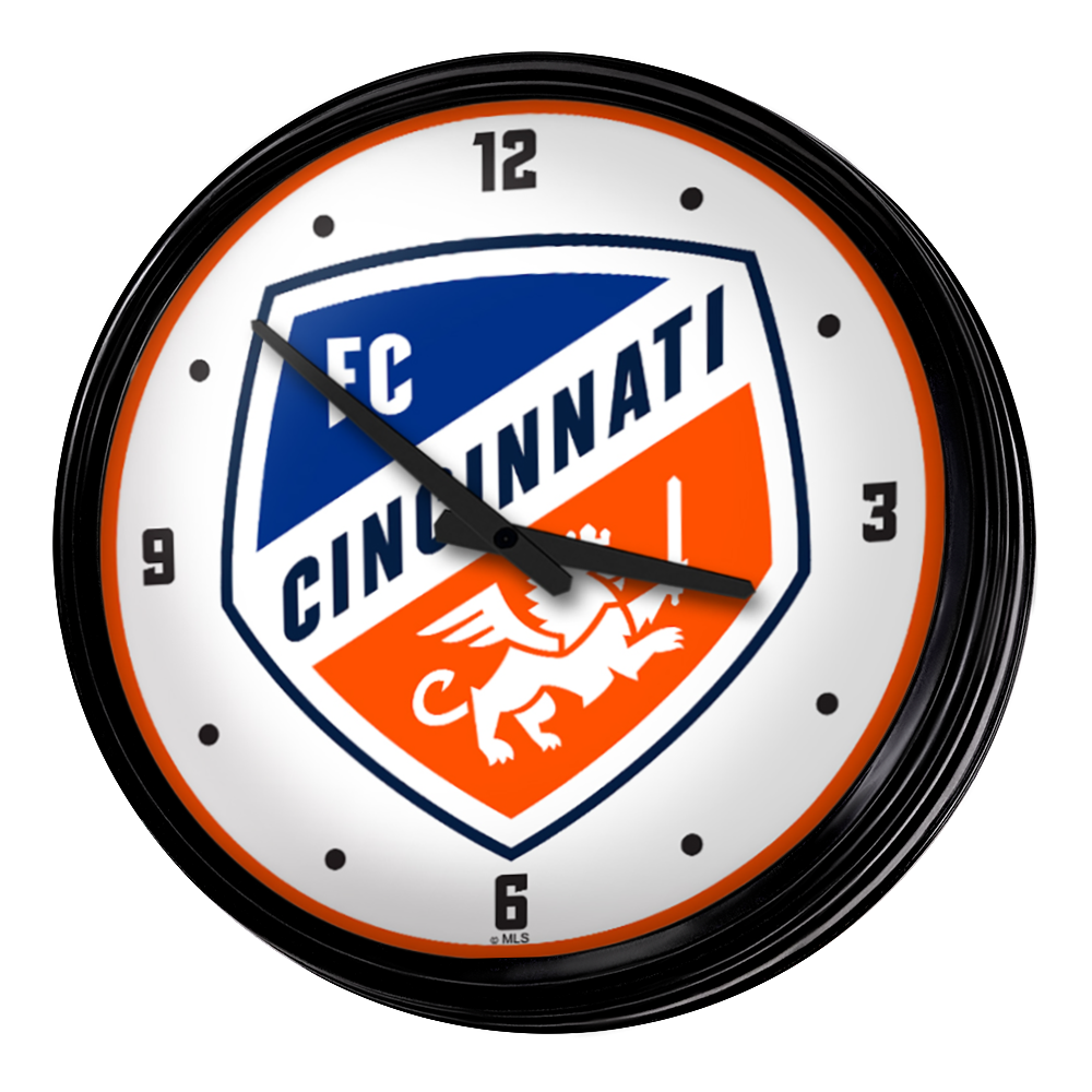 FC Cincinnati: Retro Lighted Wall Clock