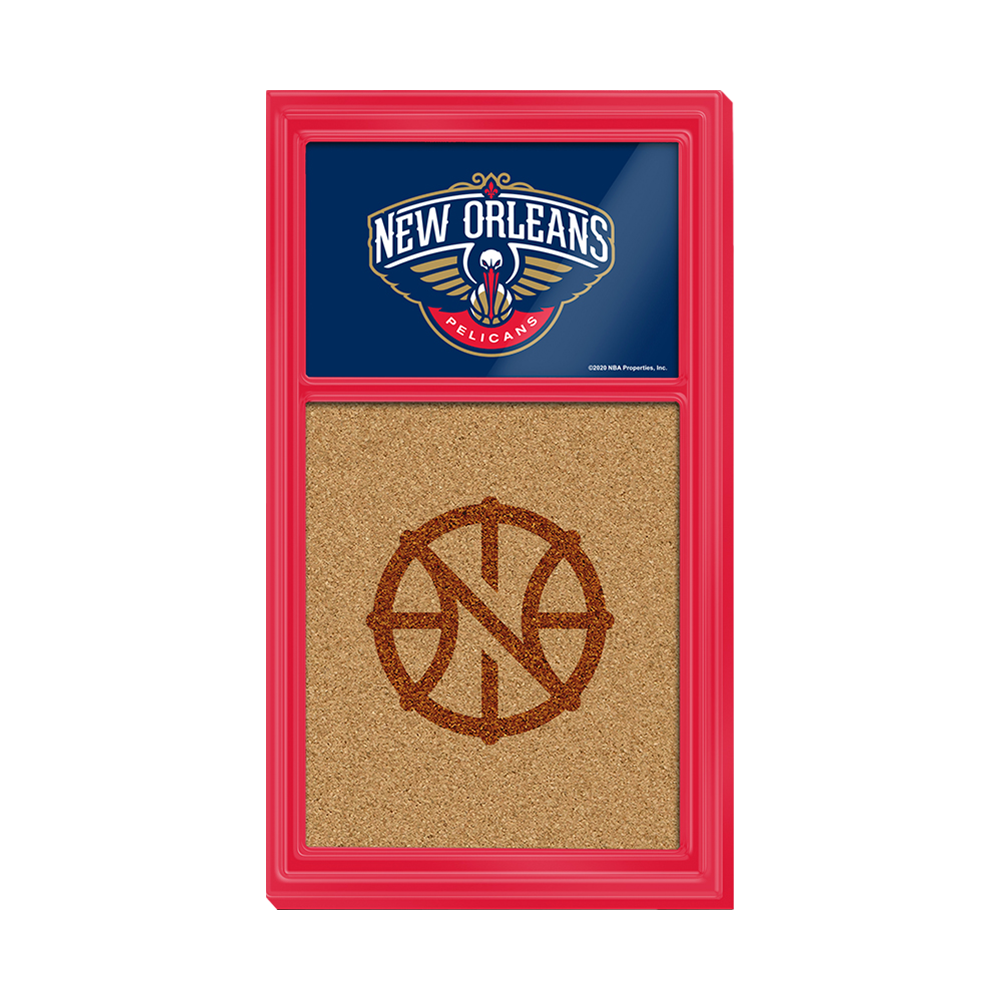 New Orleans Pelicans: Secondary Logo -  Cork Note Board