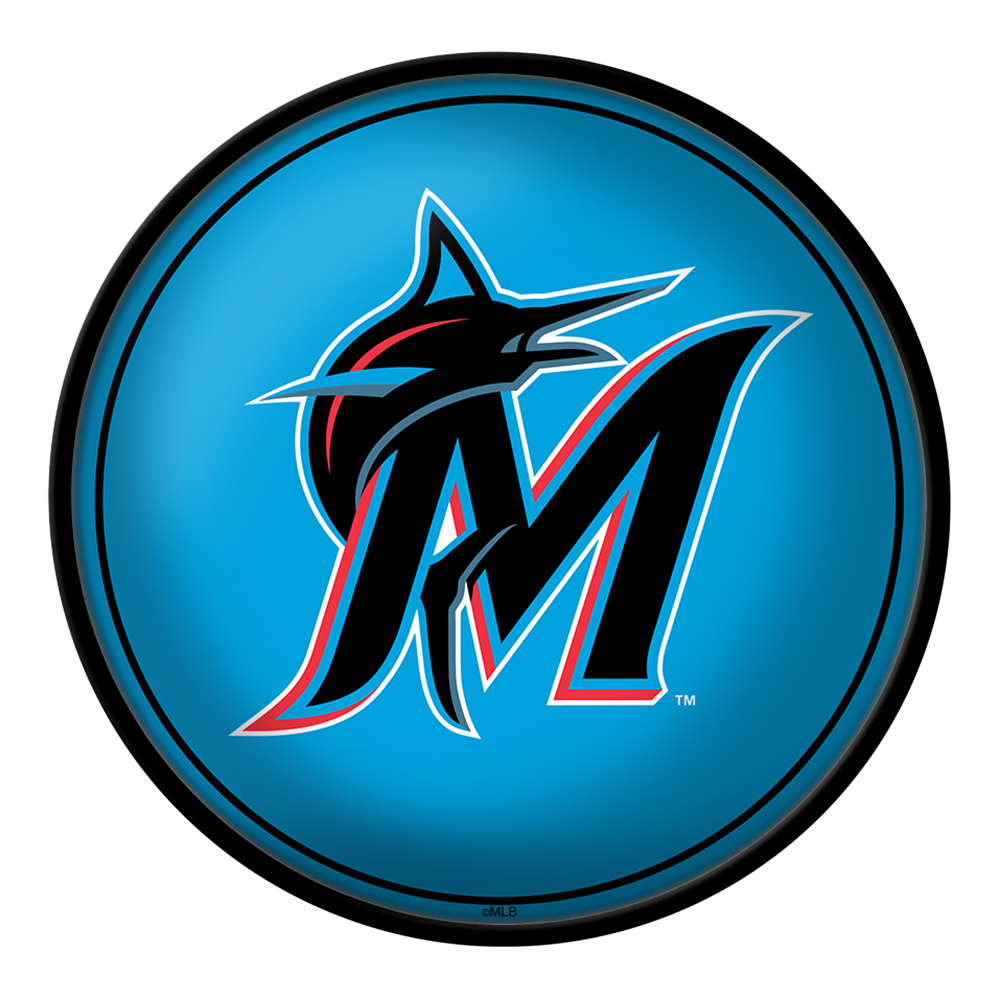 Miami Marlins Logo - Modern Disc Wall Sign  