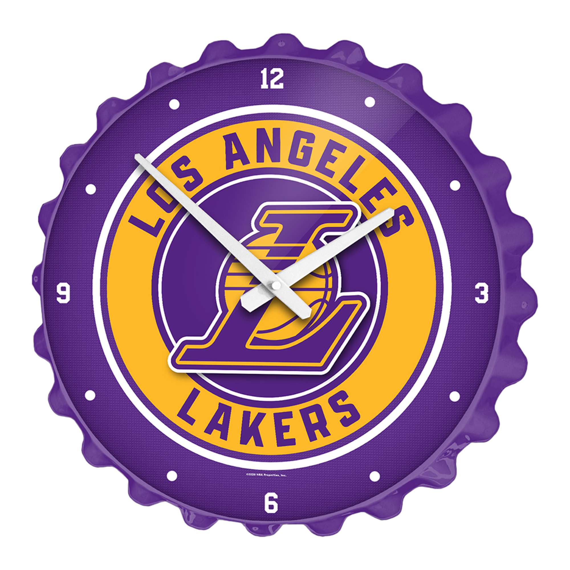 Los Angeles Lakers: Bottle Cap Wall Clock