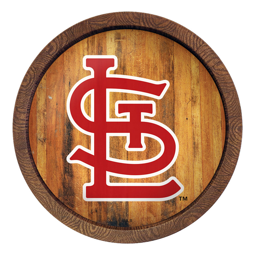 St. Louis Cardinals: Logo - "Faux" Barrel Top Sign   
