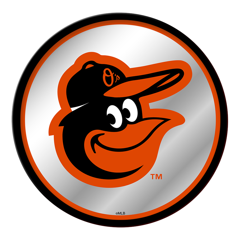 Baltimore Orioles Modern Disc Mirrored Wall Sign  