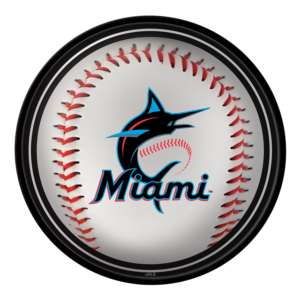 Miami Marlins Baseball - Modern Disc Wall Sign  
