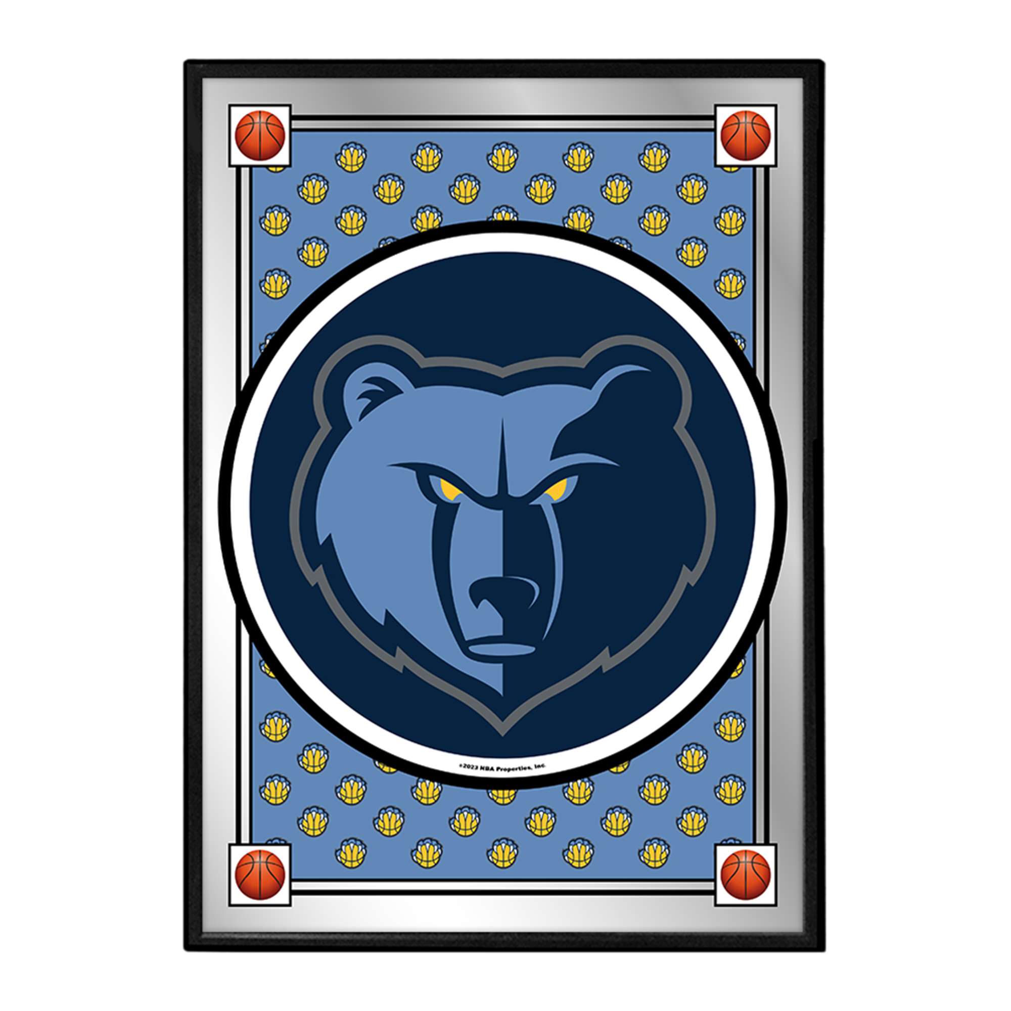 Memphis Grizzlies: Team Spirit - Framed Mirrored Wall Sign
