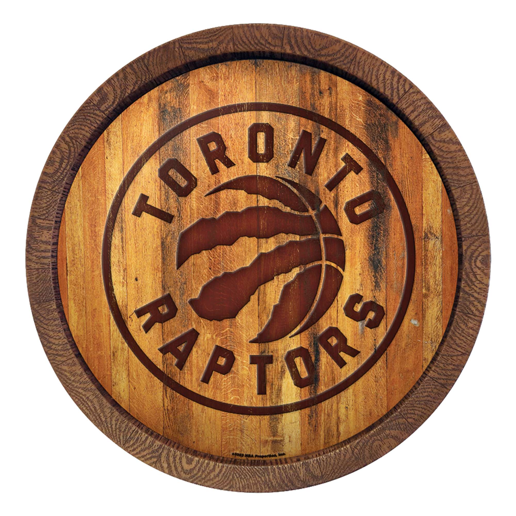 Toronto Raptors: Logo - "Faux" Barrel Top Sign  