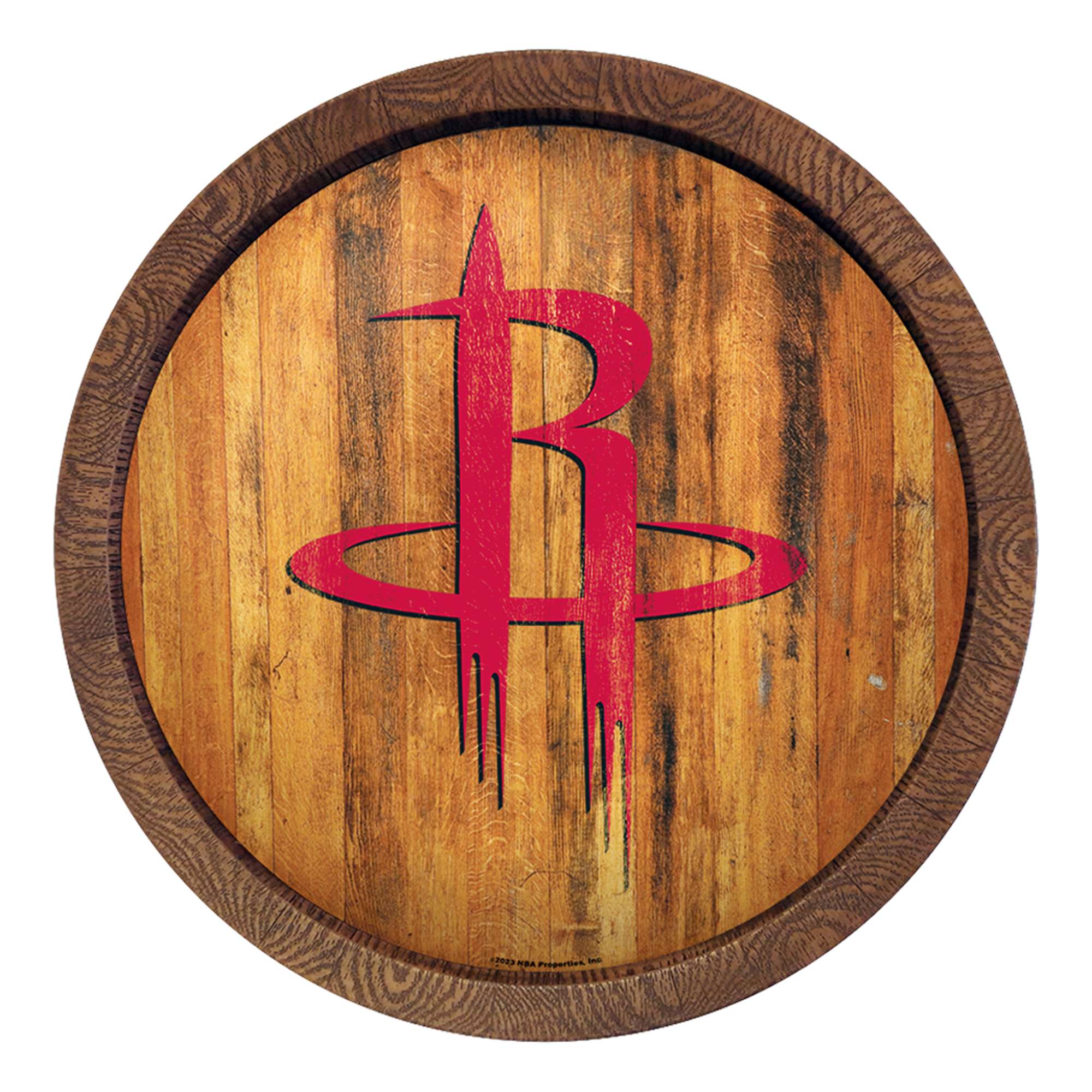 Houston Rockets: "Faux" Barrel Top Sign    