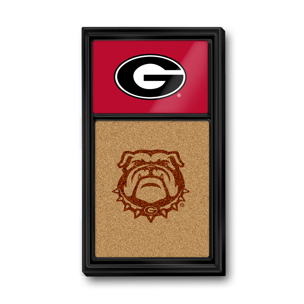 Georgia Bulldogs Cork Note Board  