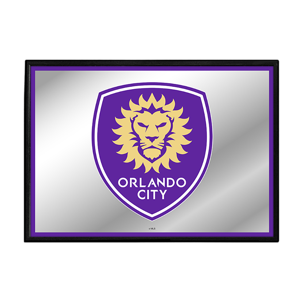 Orlando City: Framed Mirrored Wall Sign