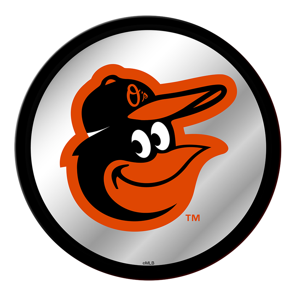 Baltimore Orioles Modern Disc Mirrored Wall Sign  