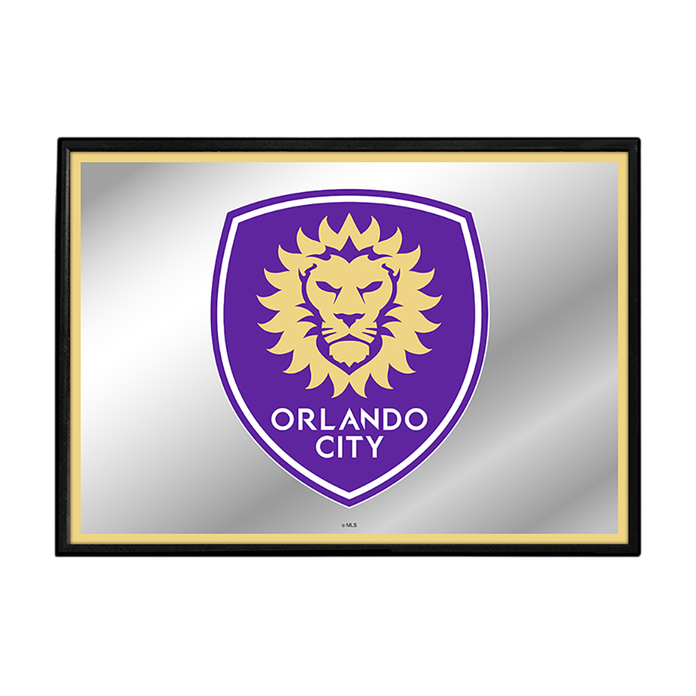 Orlando City: Framed Mirrored Wall Sign