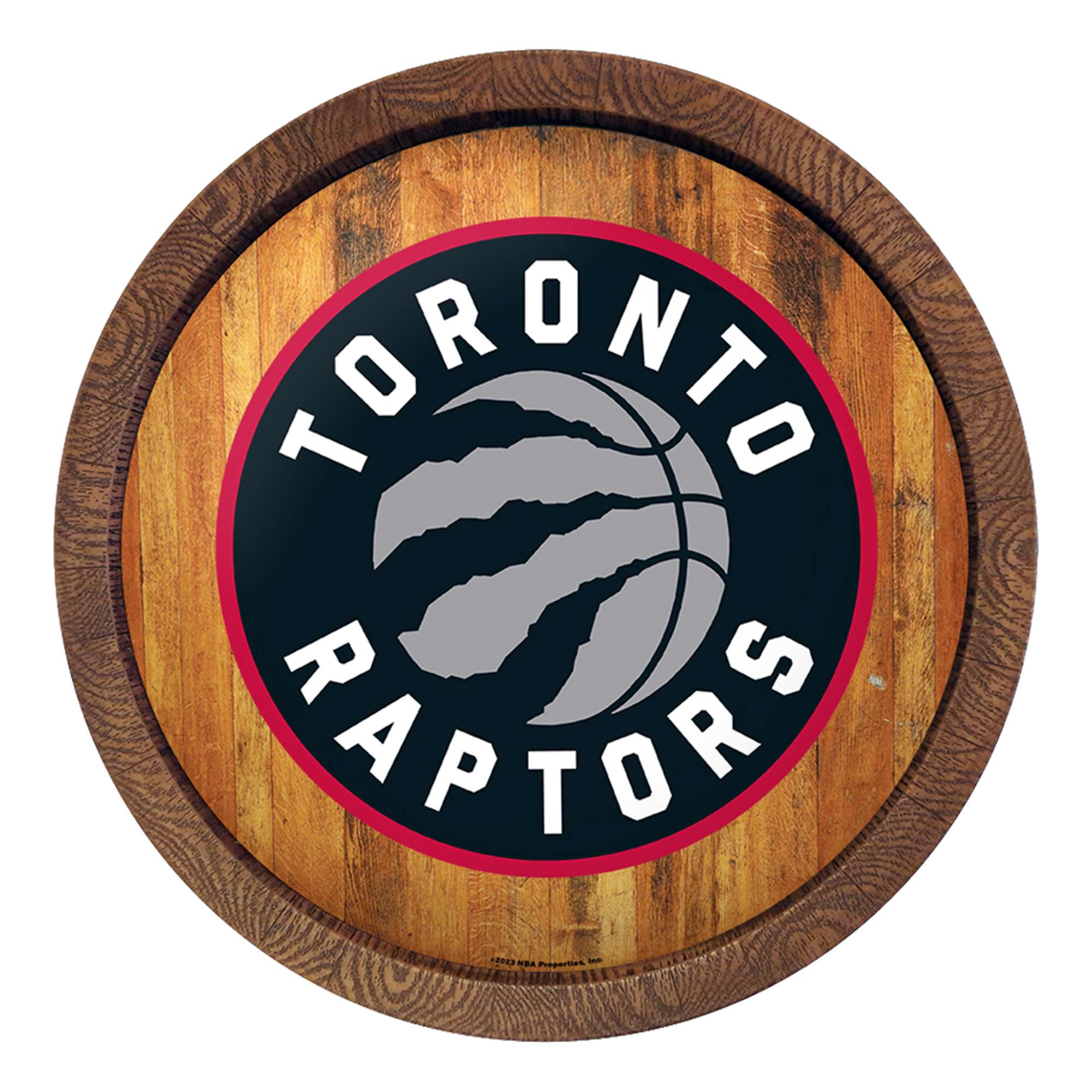 Toronto Raptors: Logo - "Faux" Barrel Top Sign  