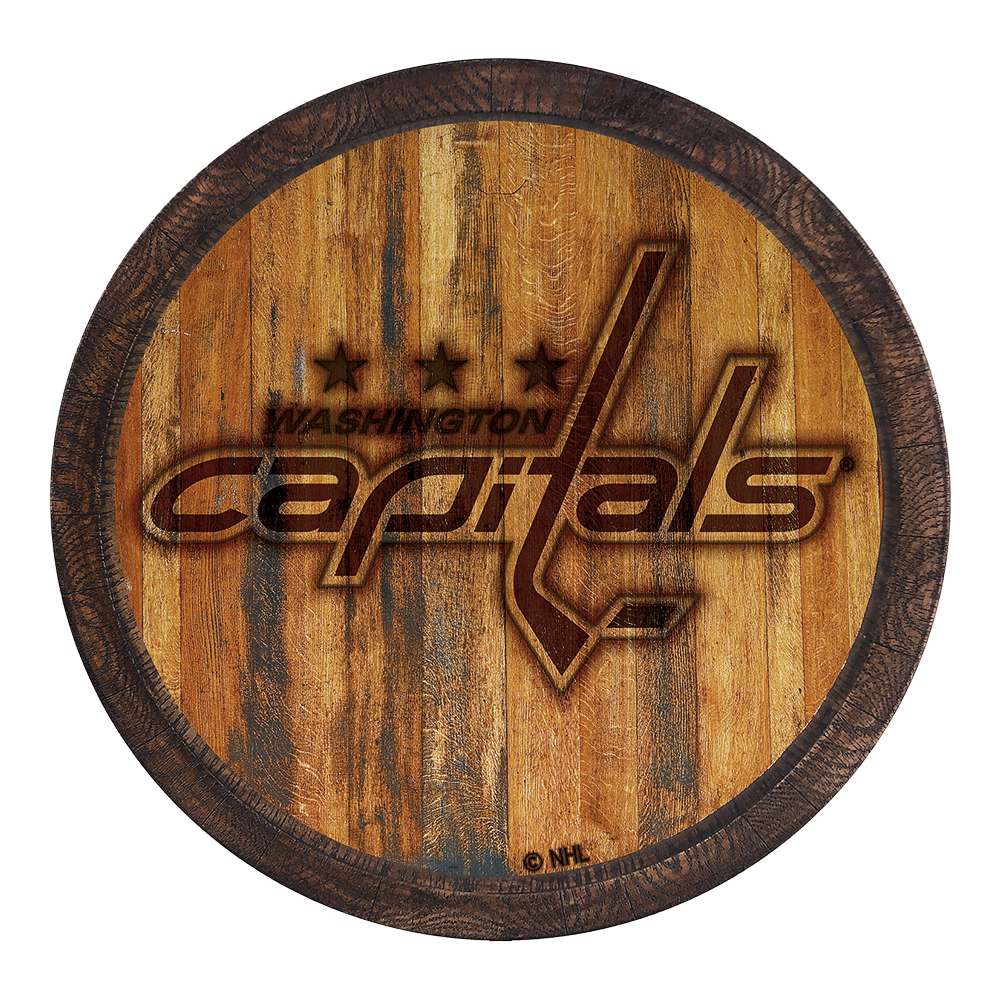 Washington Capitals Branded "Faux" Barrel Top Sign  