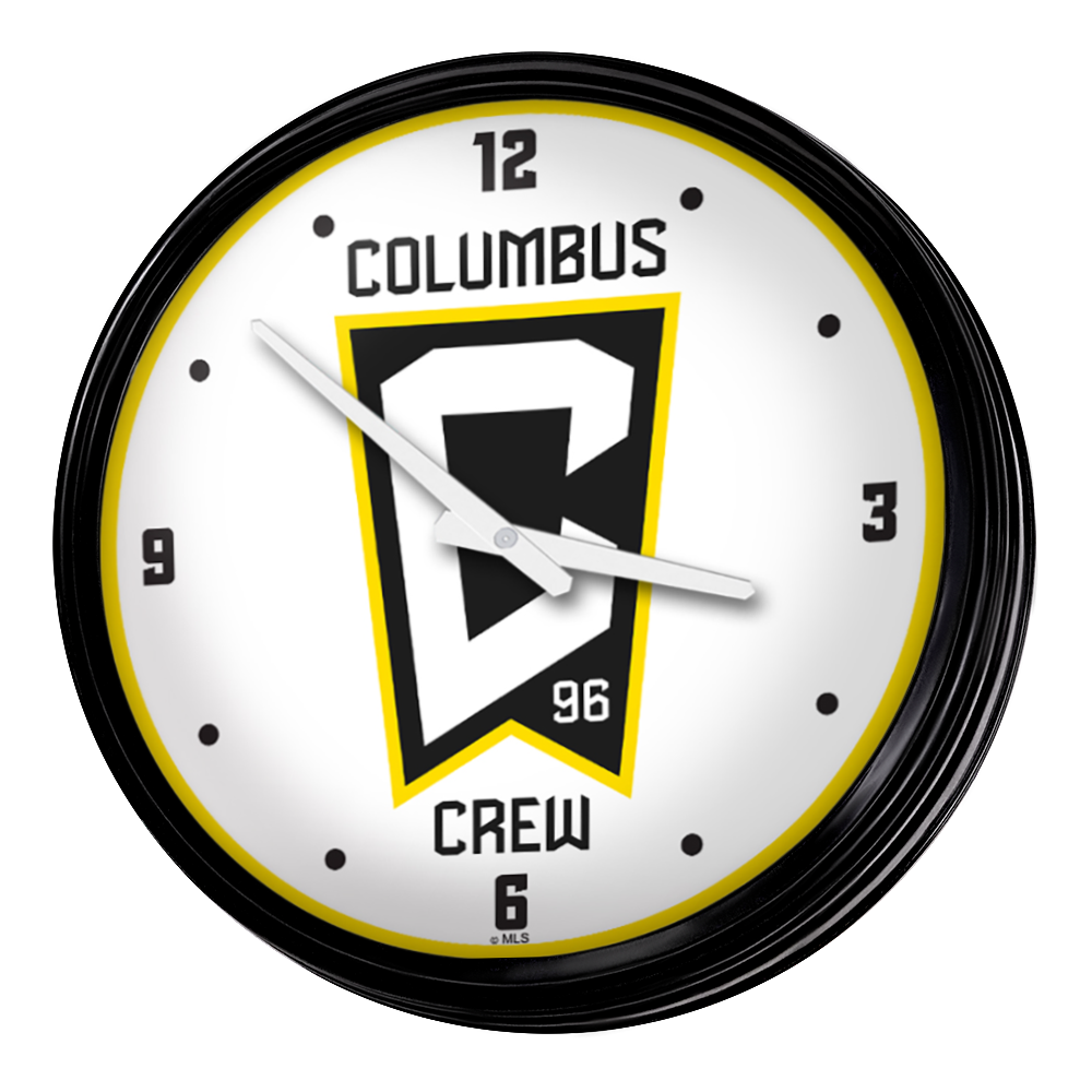 Columbus Crew: Retro Lighted Wall Clock
