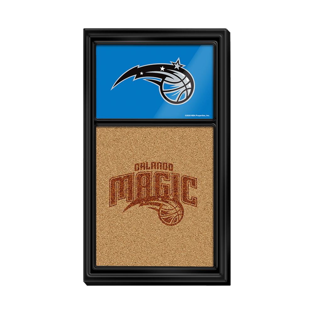 Orlando Magic: Dual Logo - Cork Note Board