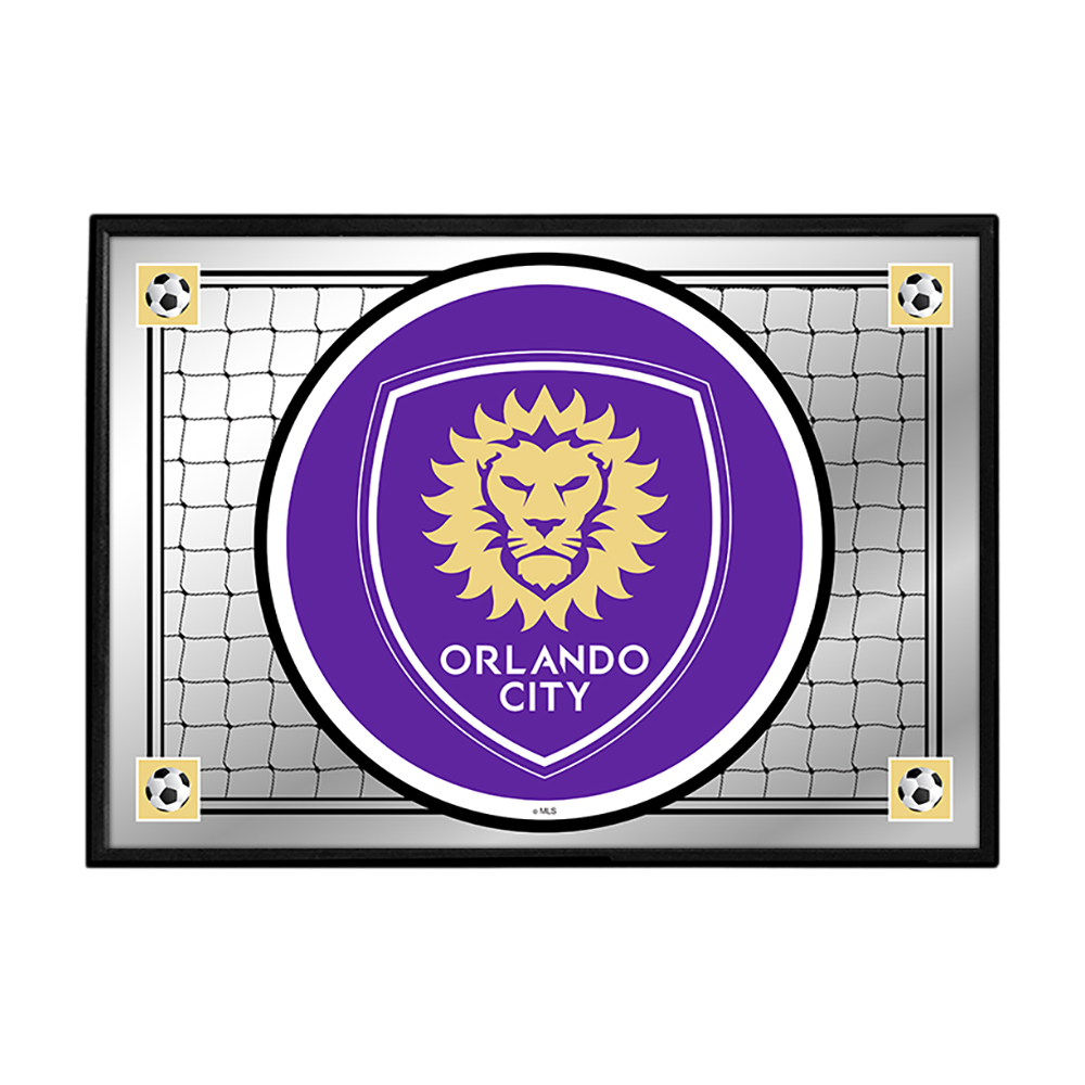 Orlando City: Team Spirit - Framed Mirrored Wall Sign