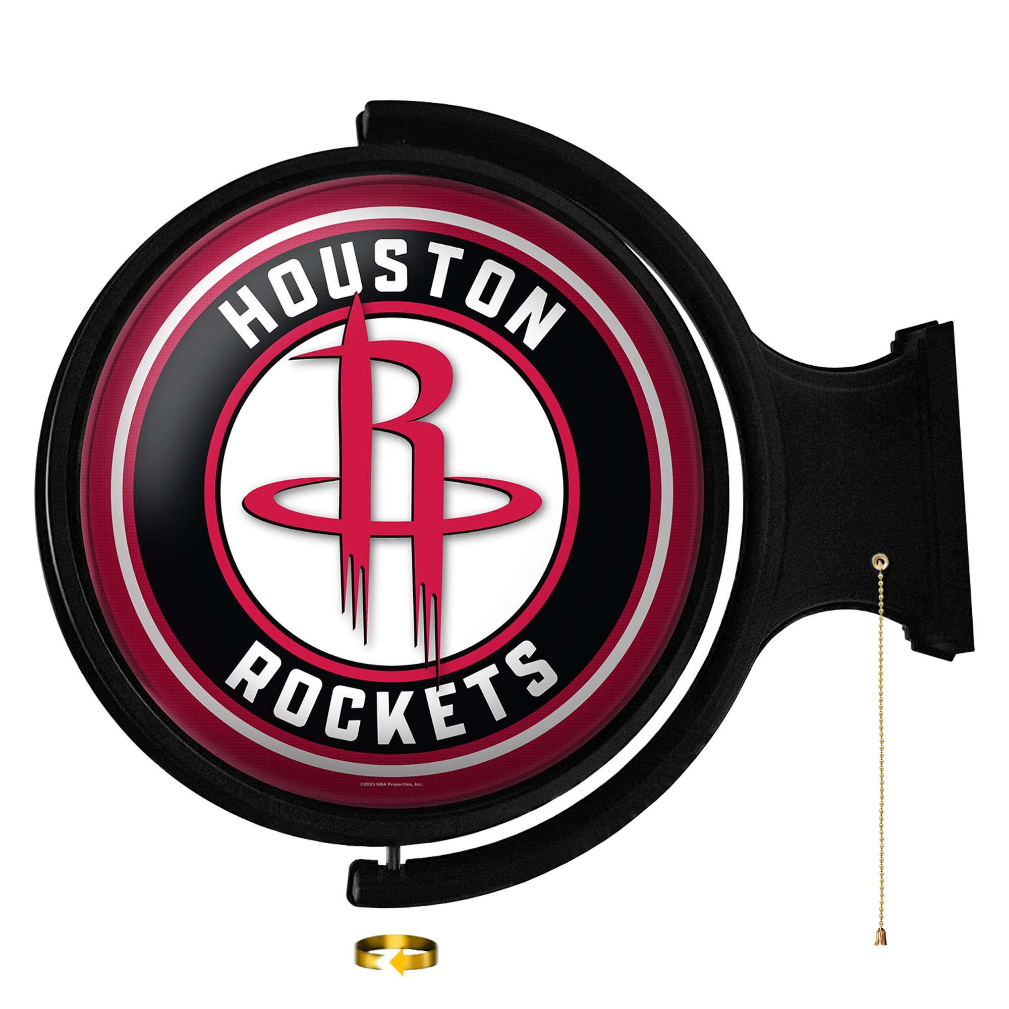 Houston Rockets: Original Round Rotating Lighted Wall Sign