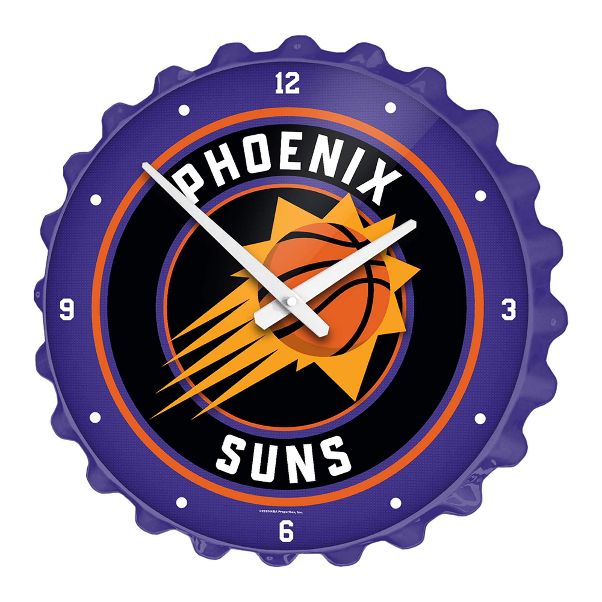 Phoenix Suns: Bottle Cap Wall Clock