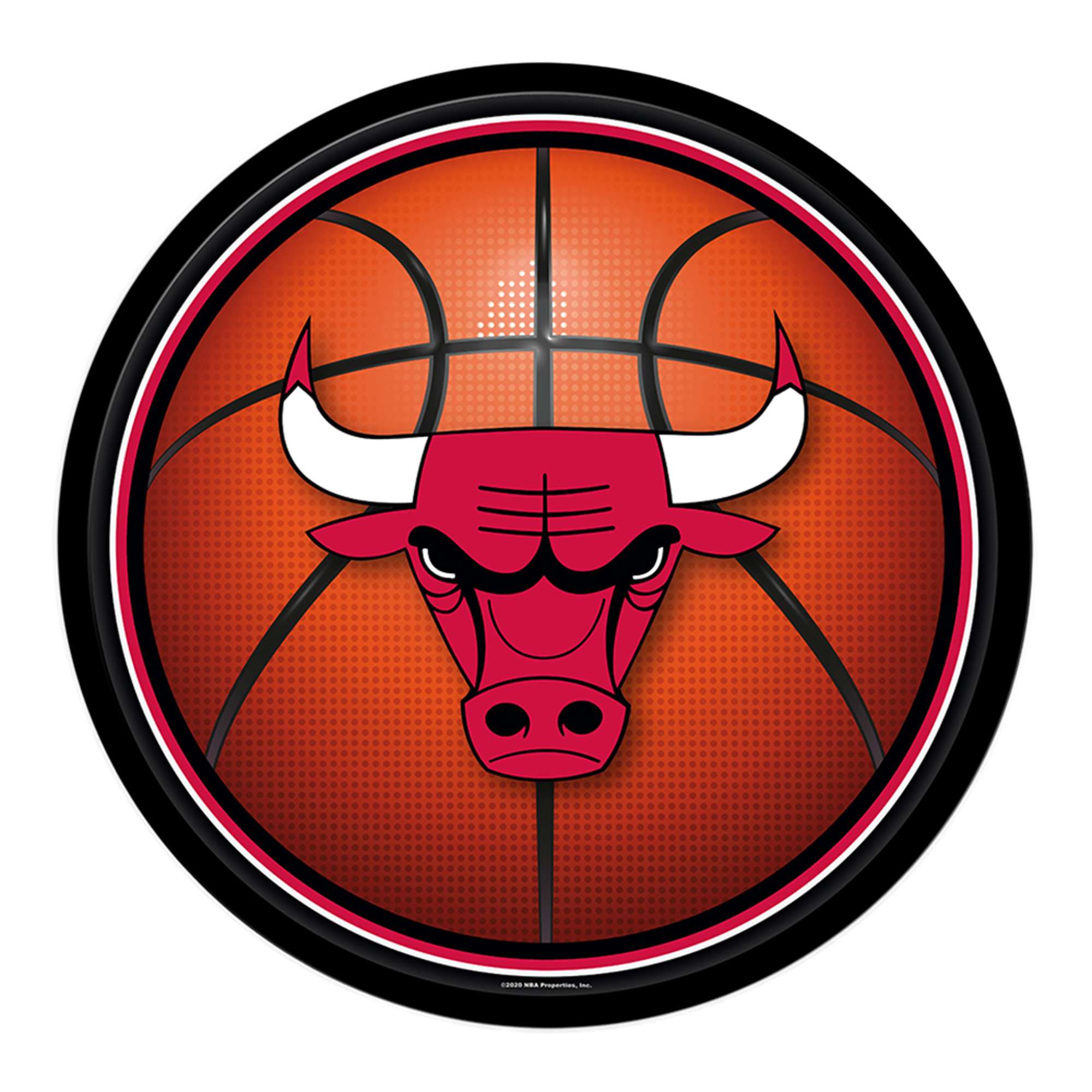 Chicago Bulls: Basketball - Modern Disc Wall Sign, image size:2000x2000