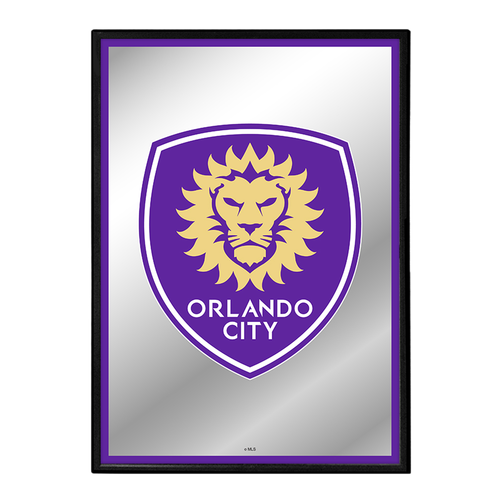 Orlando City: Framed Mirrored Wall Sign