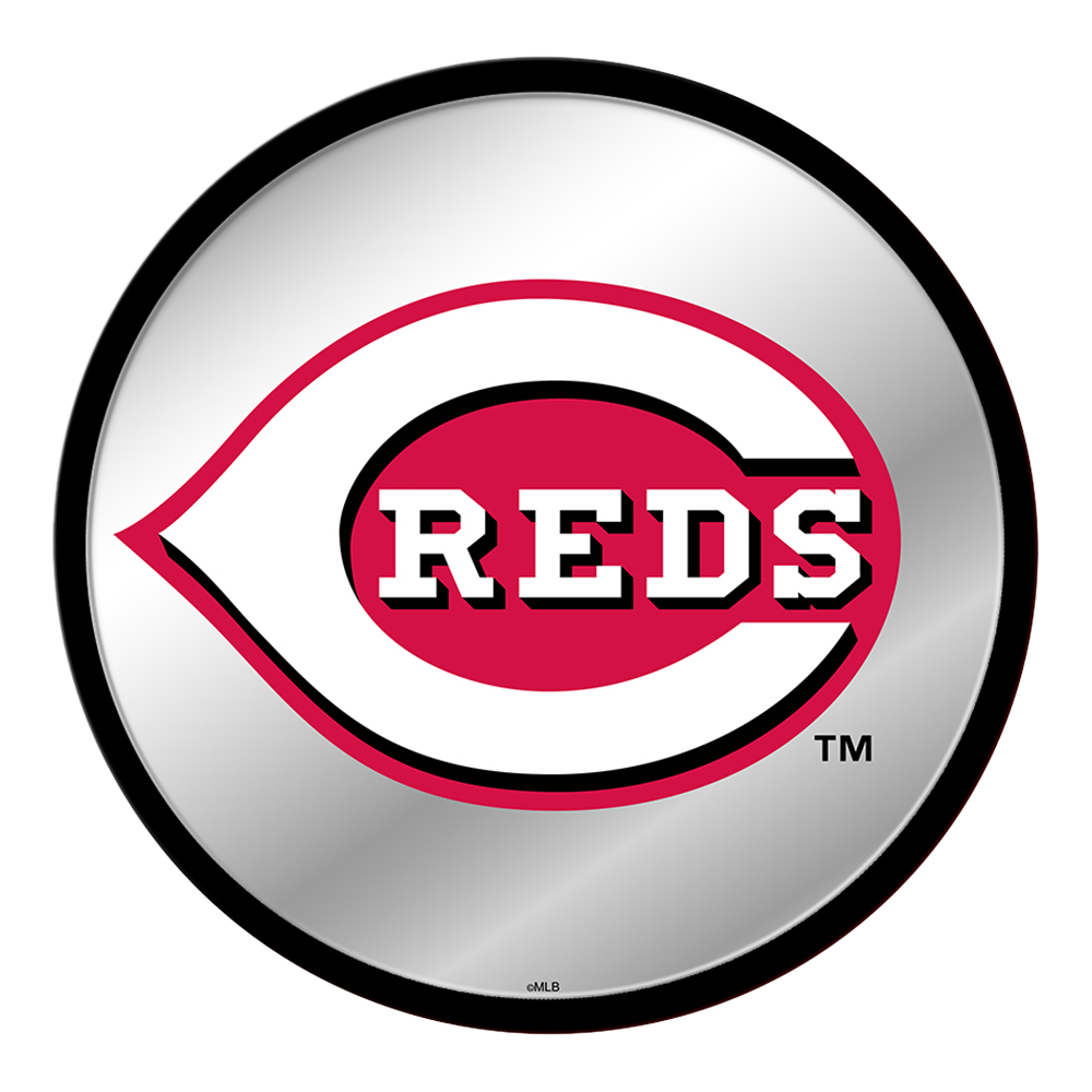 Cincinnati Reds Modern Disc Mirrored Wall Sign  