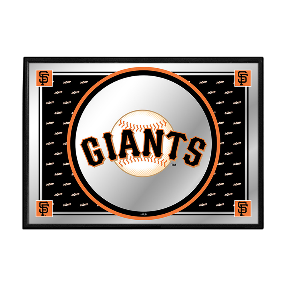 San Francisco Giants Team Spirit - Framed Mirrored Wall Sign  