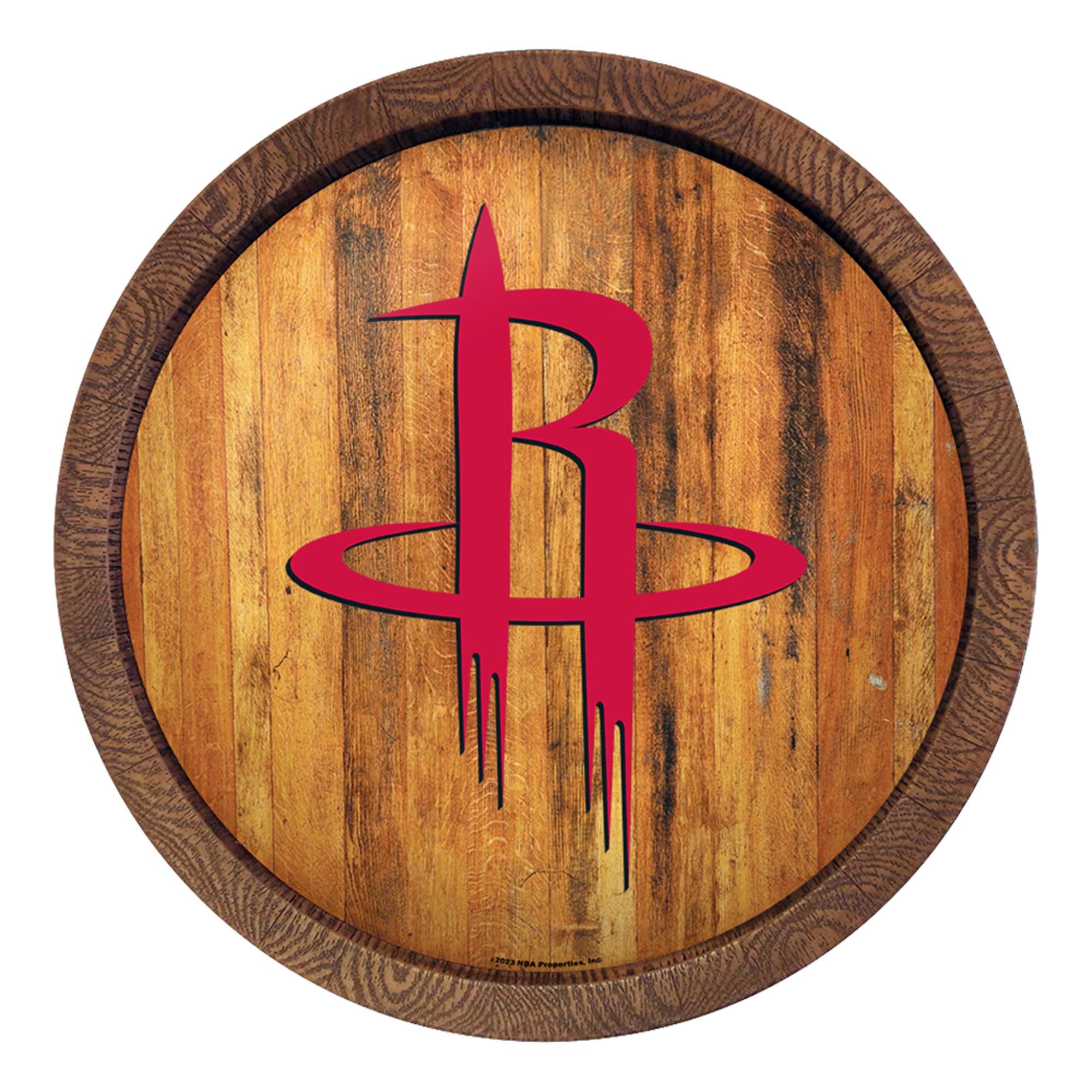 Houston Rockets: "Faux" Barrel Top Sign    