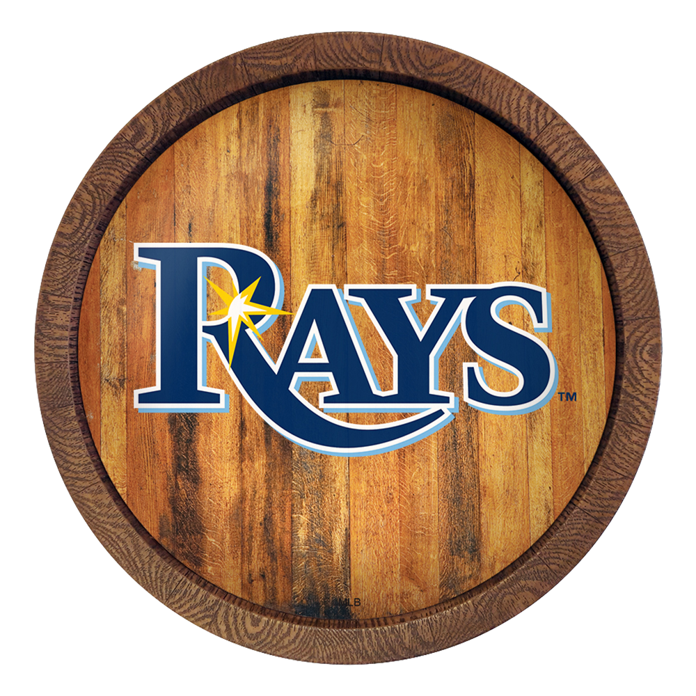 Tampa Bay Rays "Faux" Barrel Top Sign  