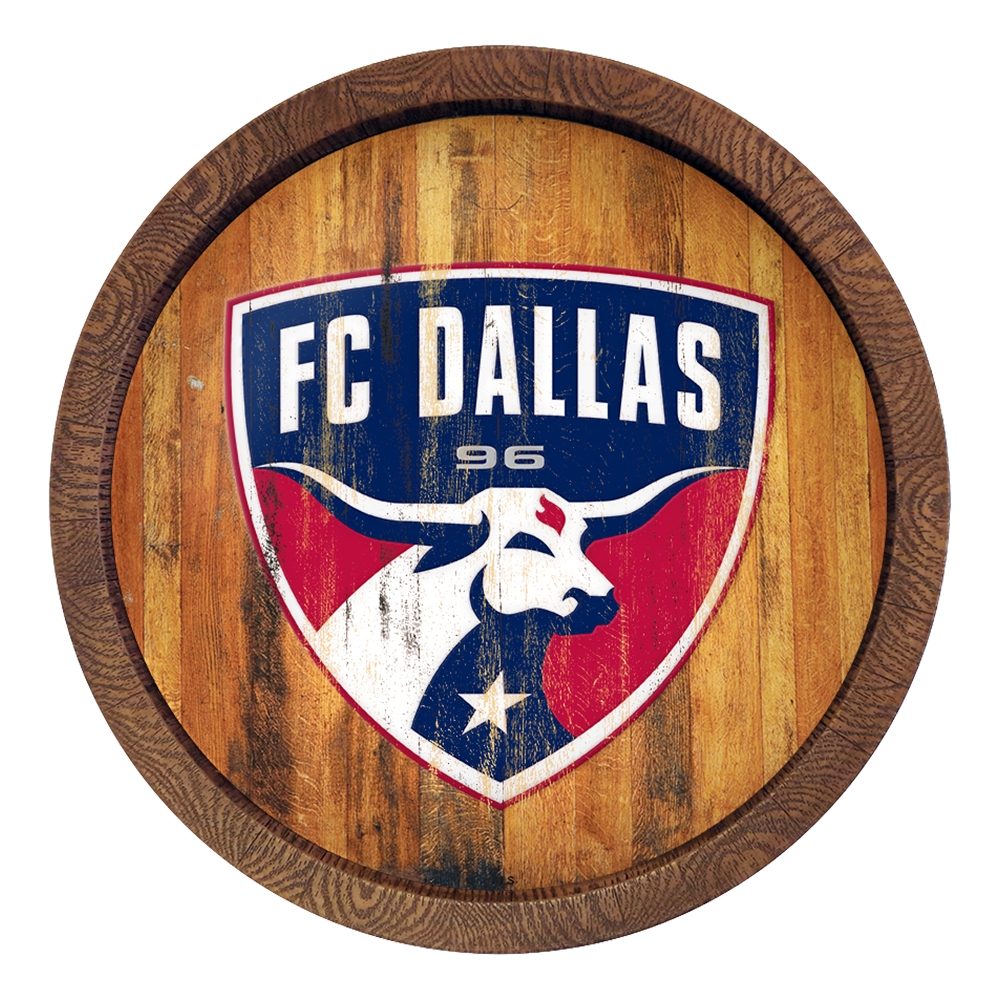 FC Dallas: Weathered "Faux" Barrel Top Sign  