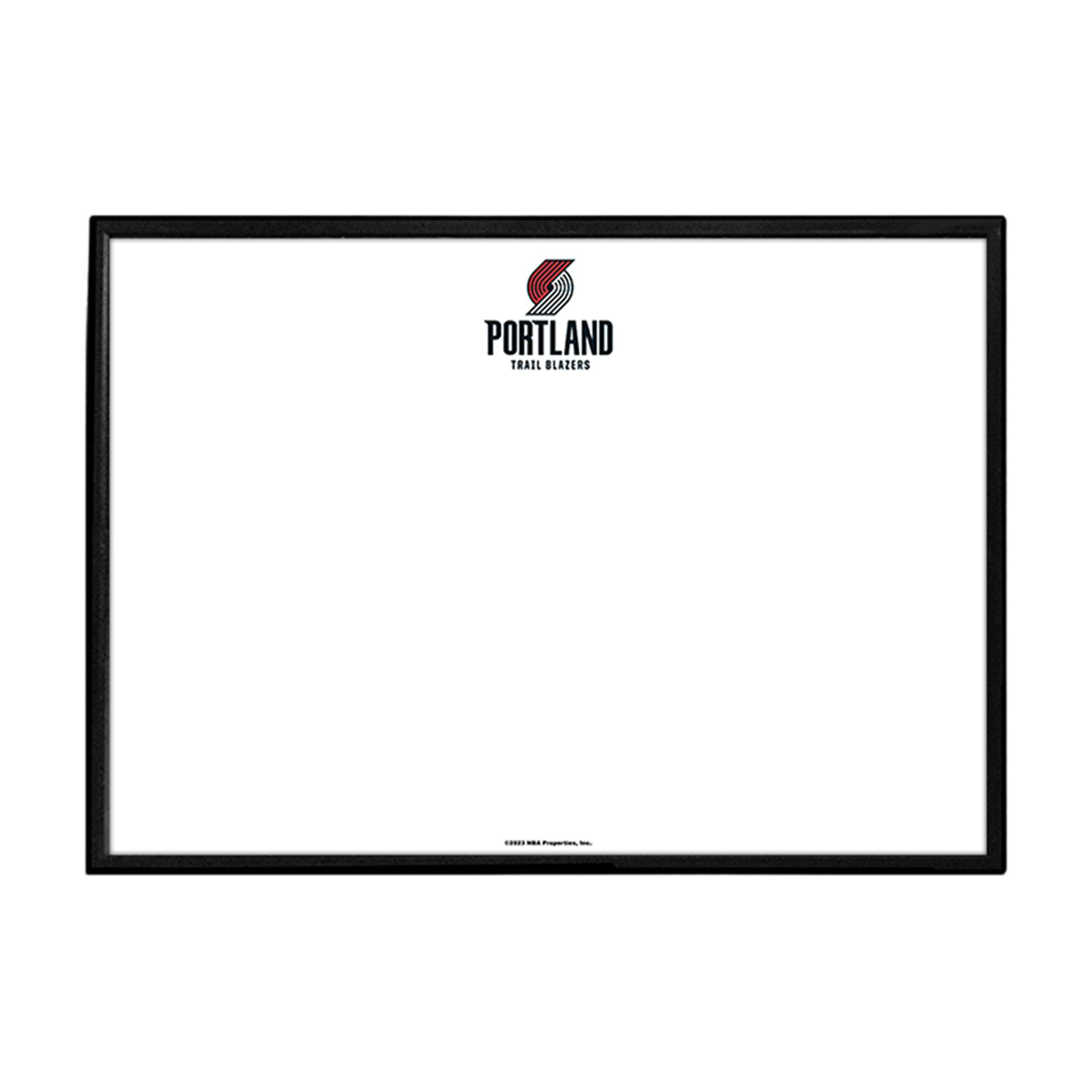 Portland Trail Blazers: Framed Dry Erase Wall Sign
