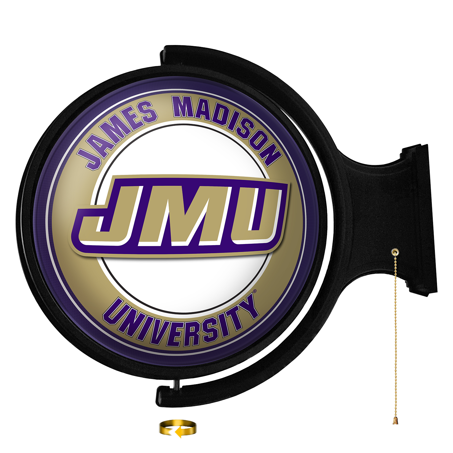 James Madison Dukes Original Round Lighted Rotating Wall Sign