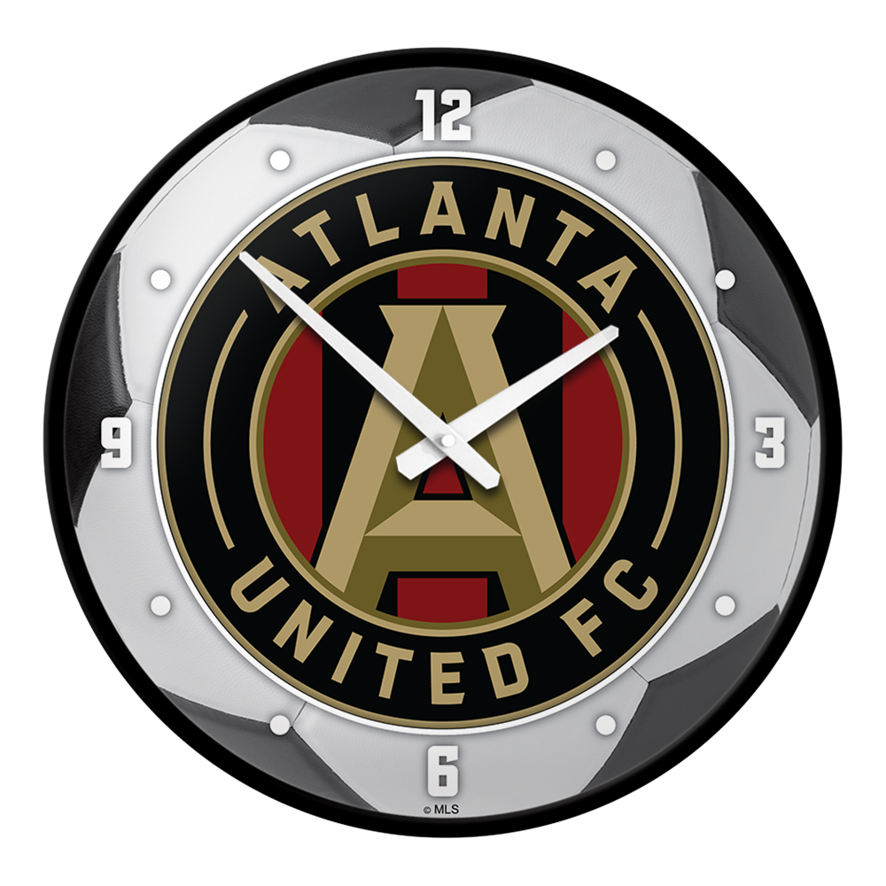 Atlanta United: Soccer Ball - Modern Disc Wall Clock  