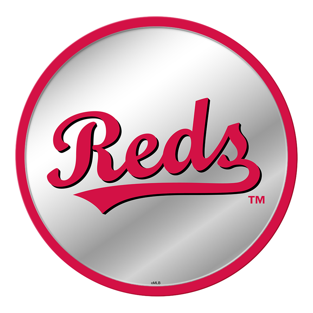 Cincinnati Reds Reds - Modern Disc Mirrored Wall Sign  