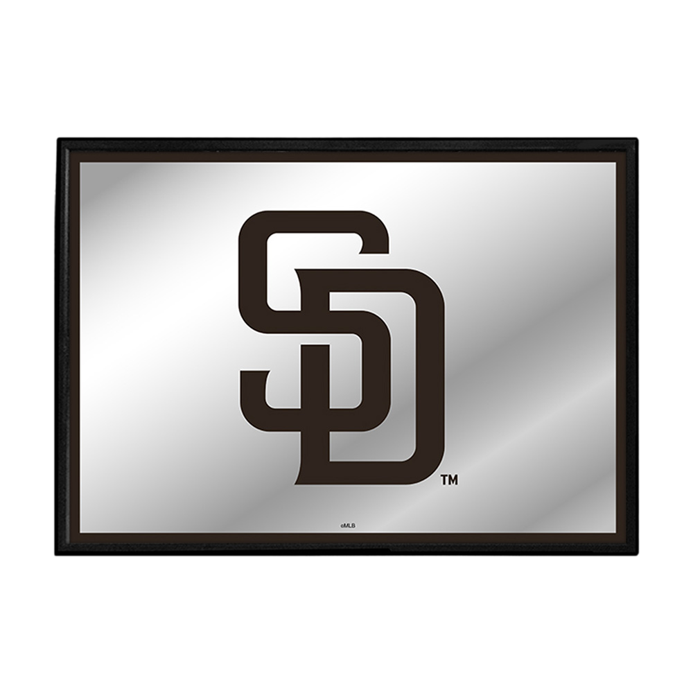 San Diego Padres Framed Mirrored Wall Sign  