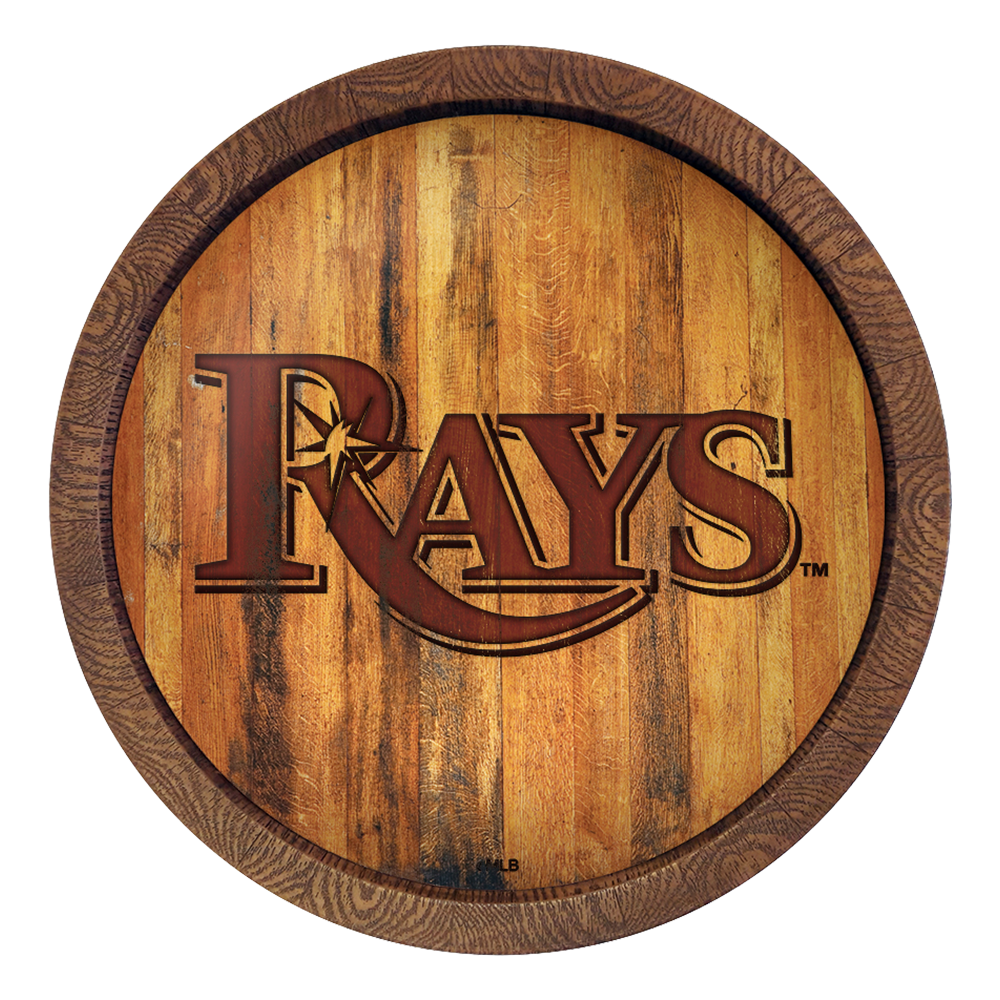 Tampa Bay Rays Branded "Faux" Barrel Top Sign  