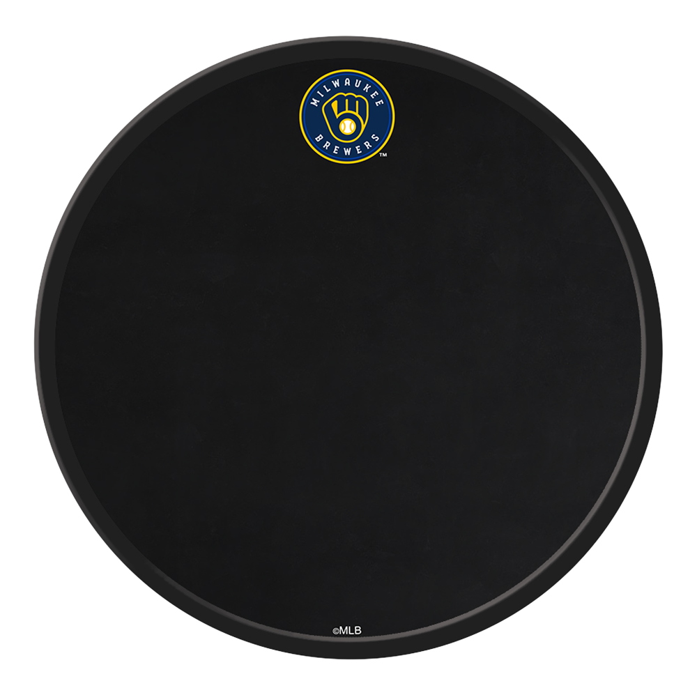 Milwaukee Brewers Modern Disc Chalkboard  