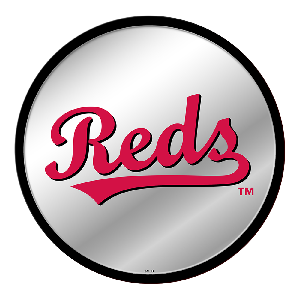 Cincinnati Reds Reds - Modern Disc Mirrored Wall Sign  