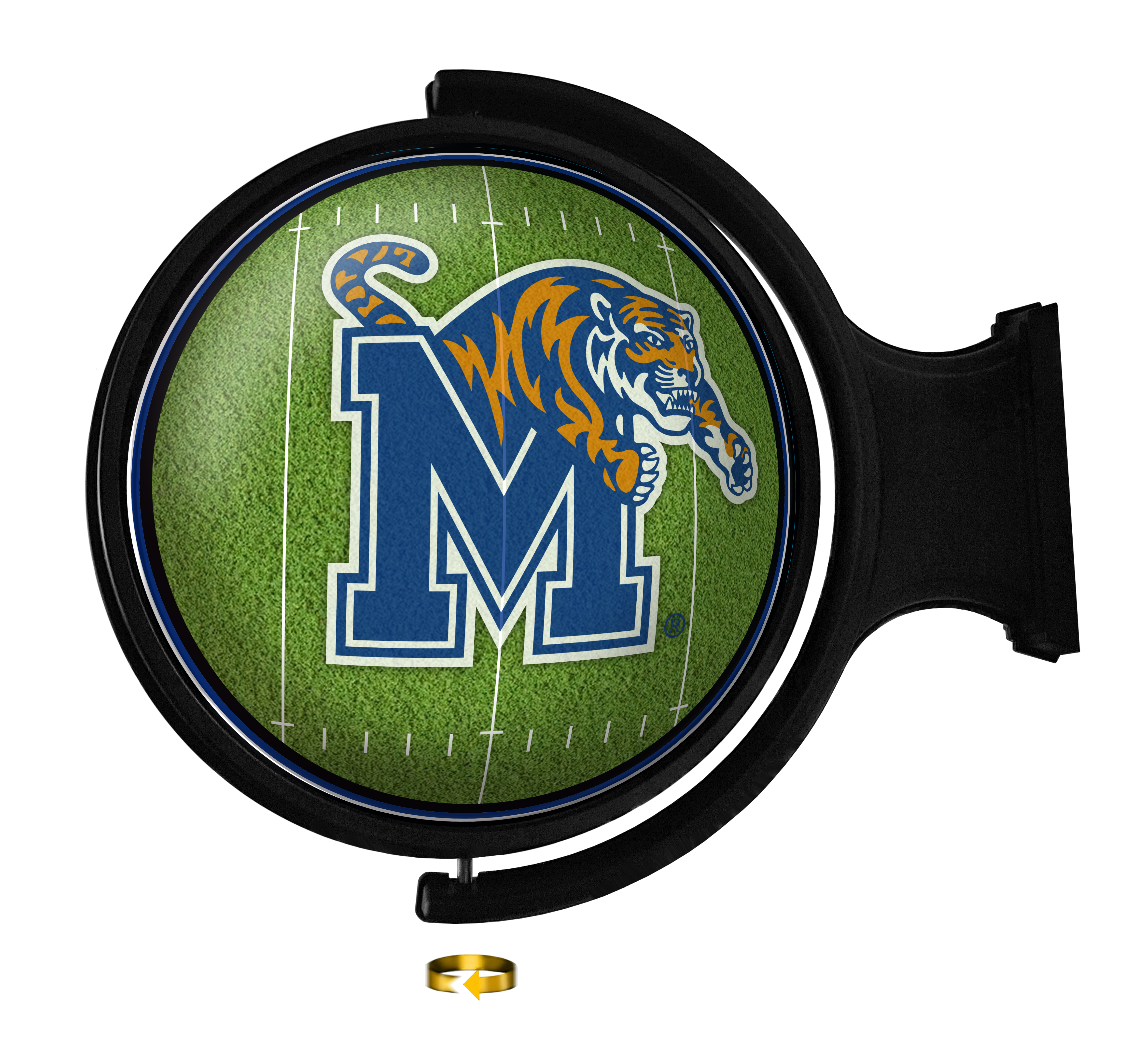 Memphis Tigers On the 50 - Original Round Rotating Lighted Wall Sign