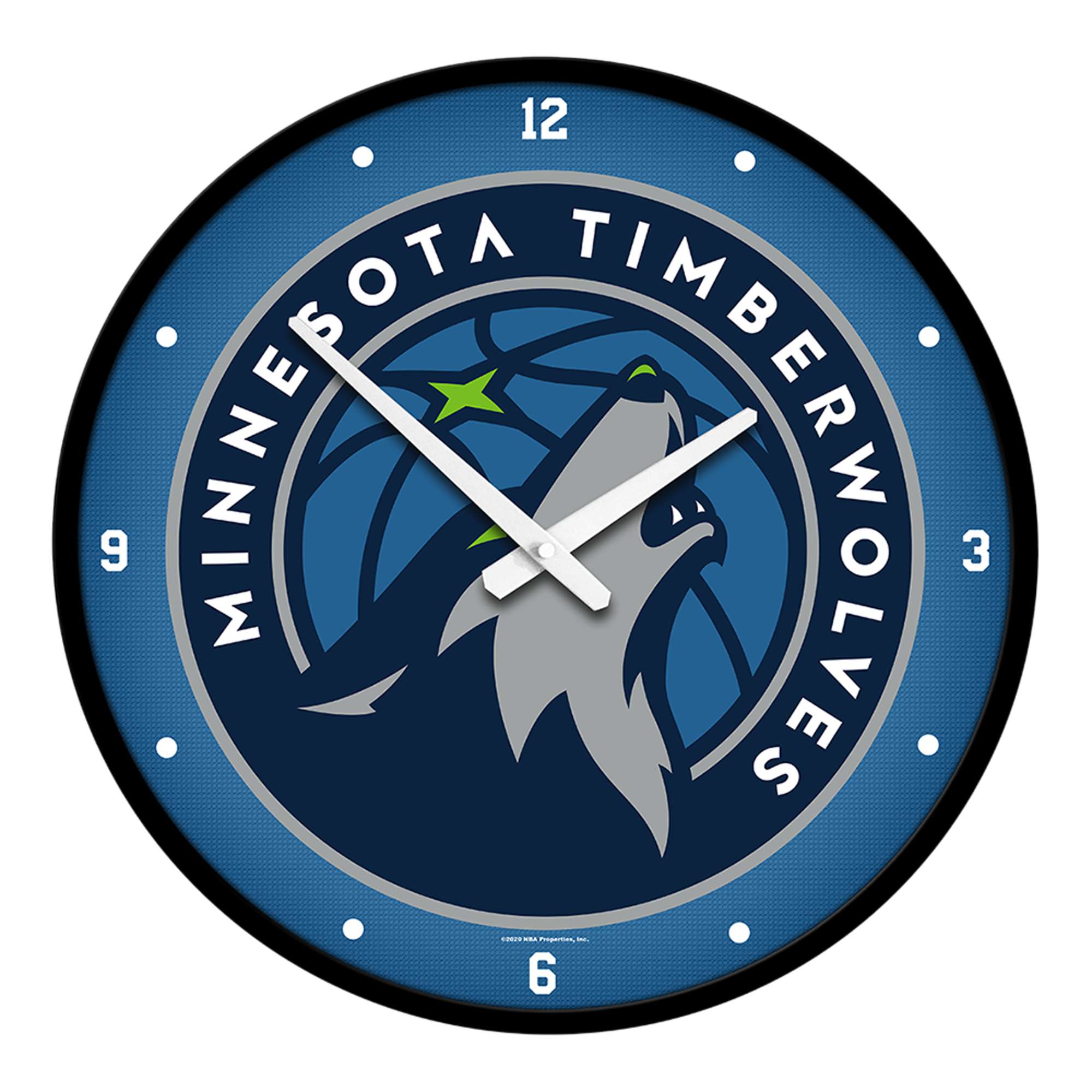 Minnesota Timberwolves: Modern Disc Wall Clock