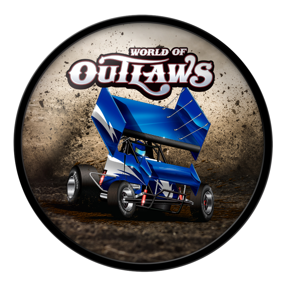 World of Outlaws: Dirt Track - Modern Disc Wall Sign 