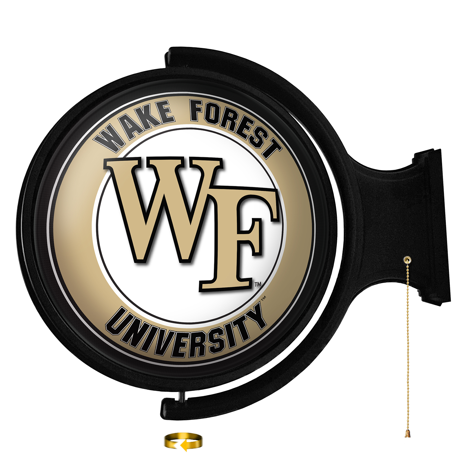 Wake Forest Demon Deacons Original Round Rotating Lighted Wall Sign  