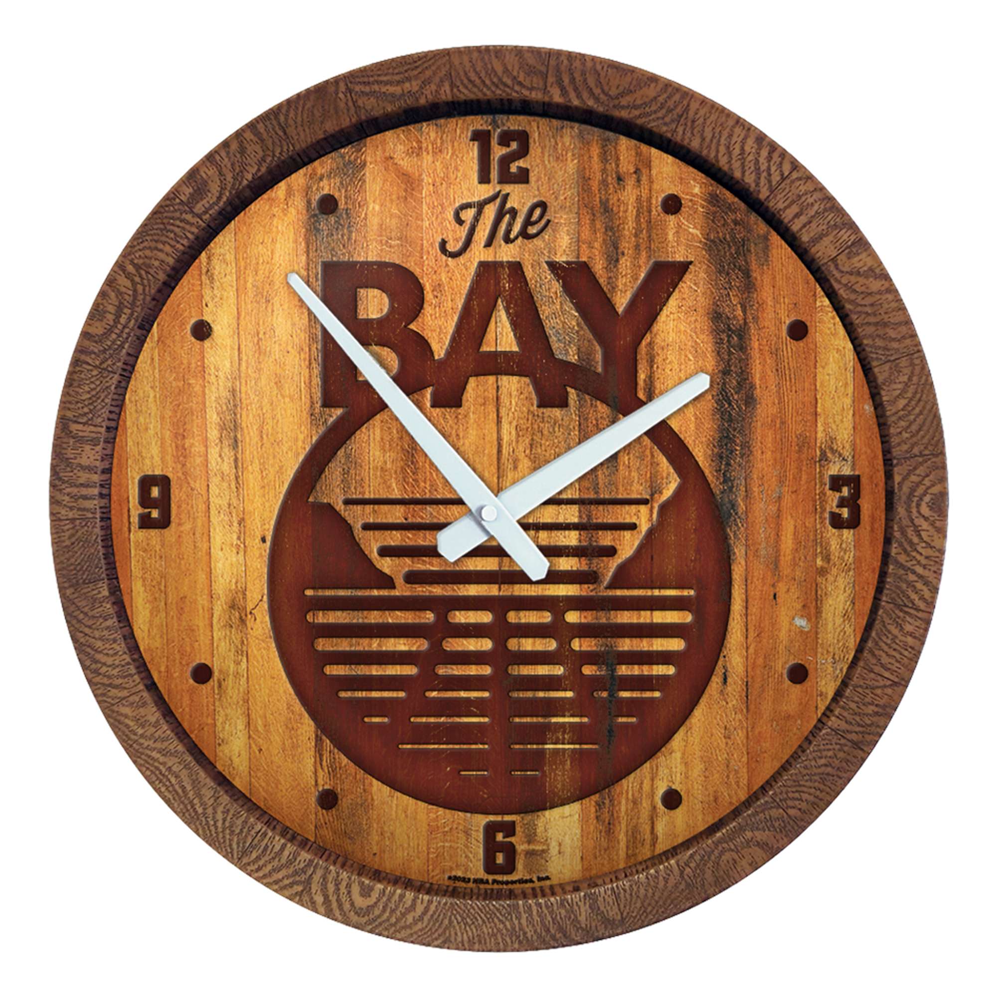 Golden State Warriors: Logo - "Faux" Barrel Top Clock    