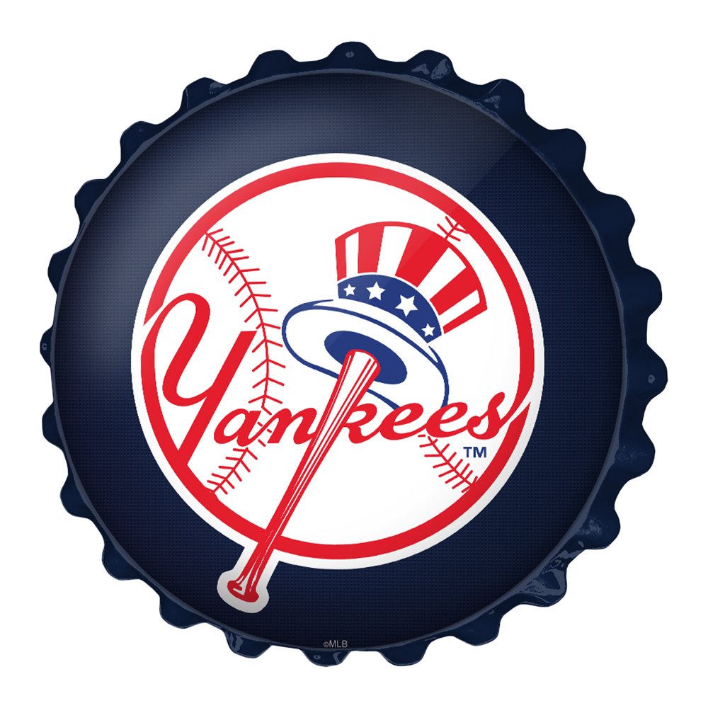 New York Yankees Bottle Cap Wall Sign  