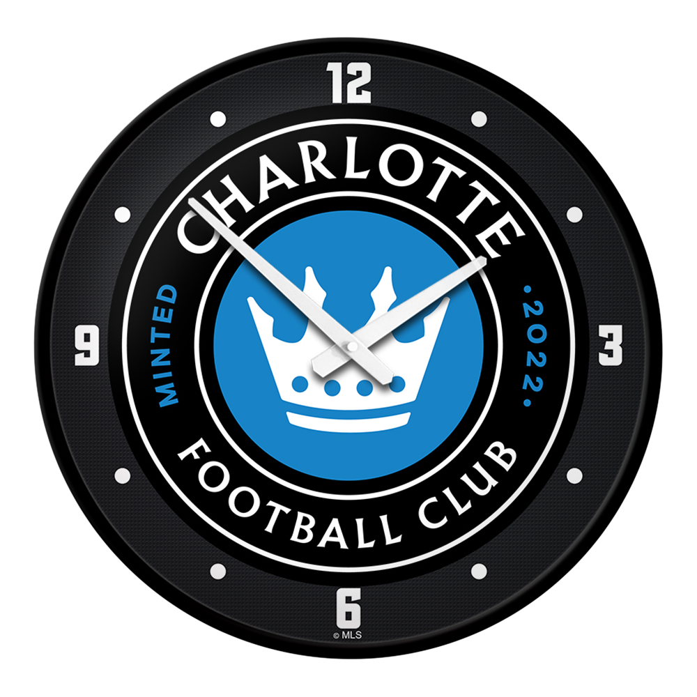 Charlotte FC: Modern Disc Wall Clock