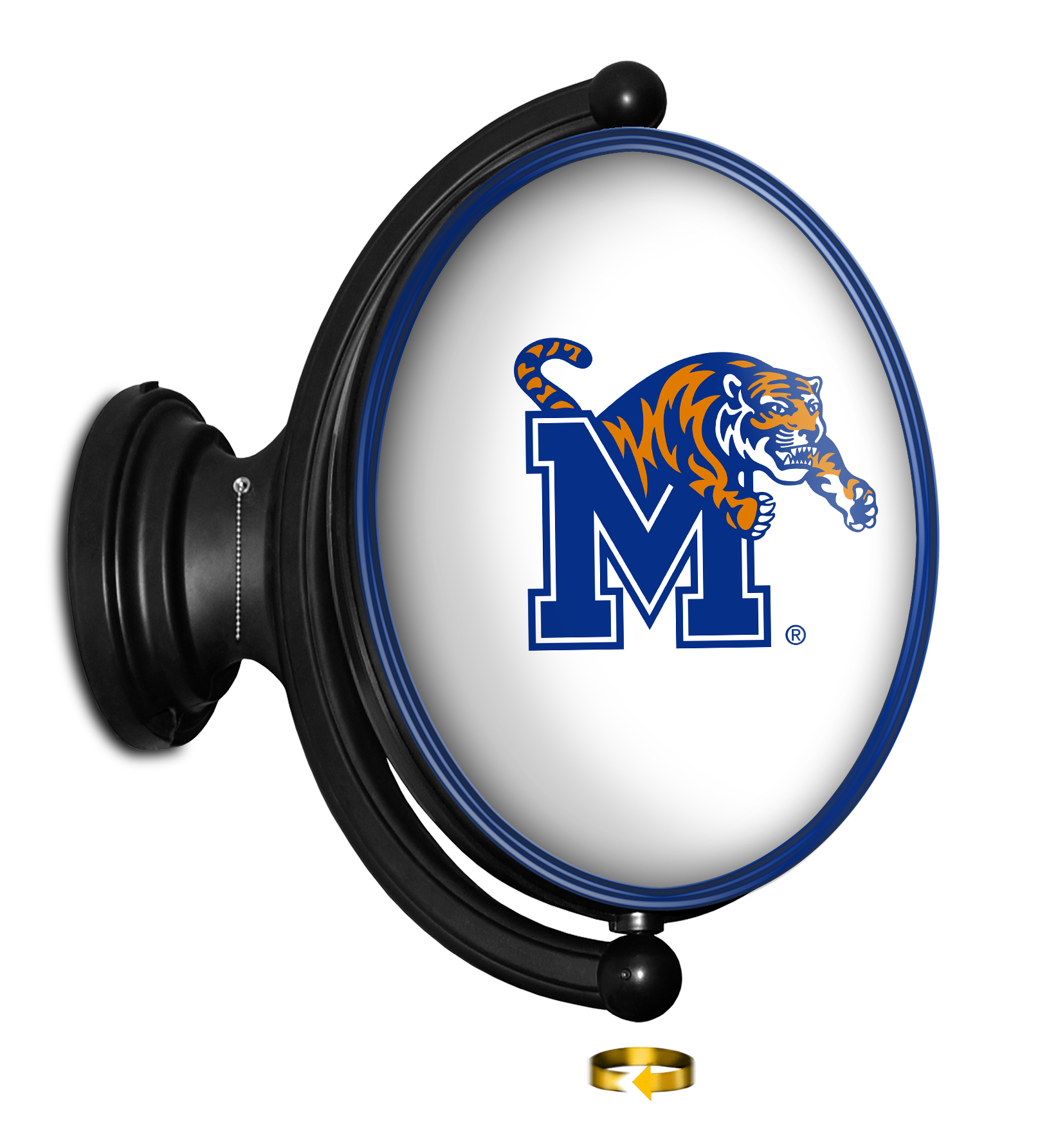 Memphis Tigers Original Oval Rotating Lighted Wall Sign