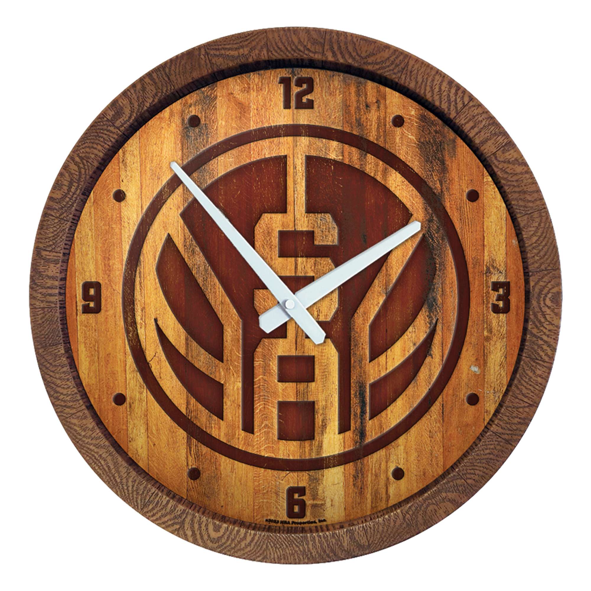 San Antonio Spurs: Logo - "Faux" Barrel Top Clock  
