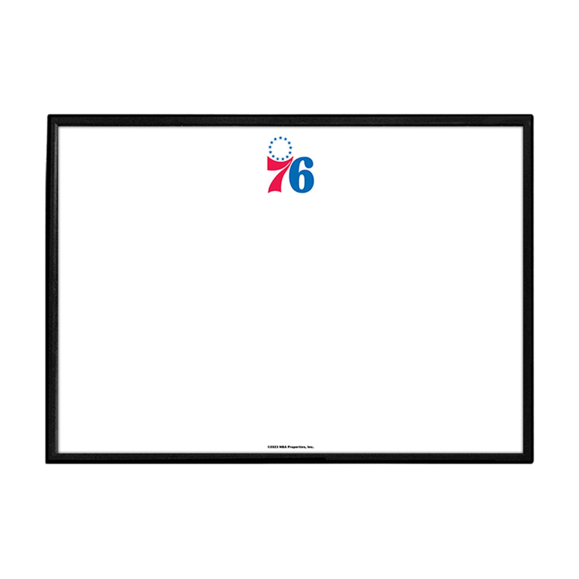 Philadelphia 76ers: Framed Dry Erase Wall Sign