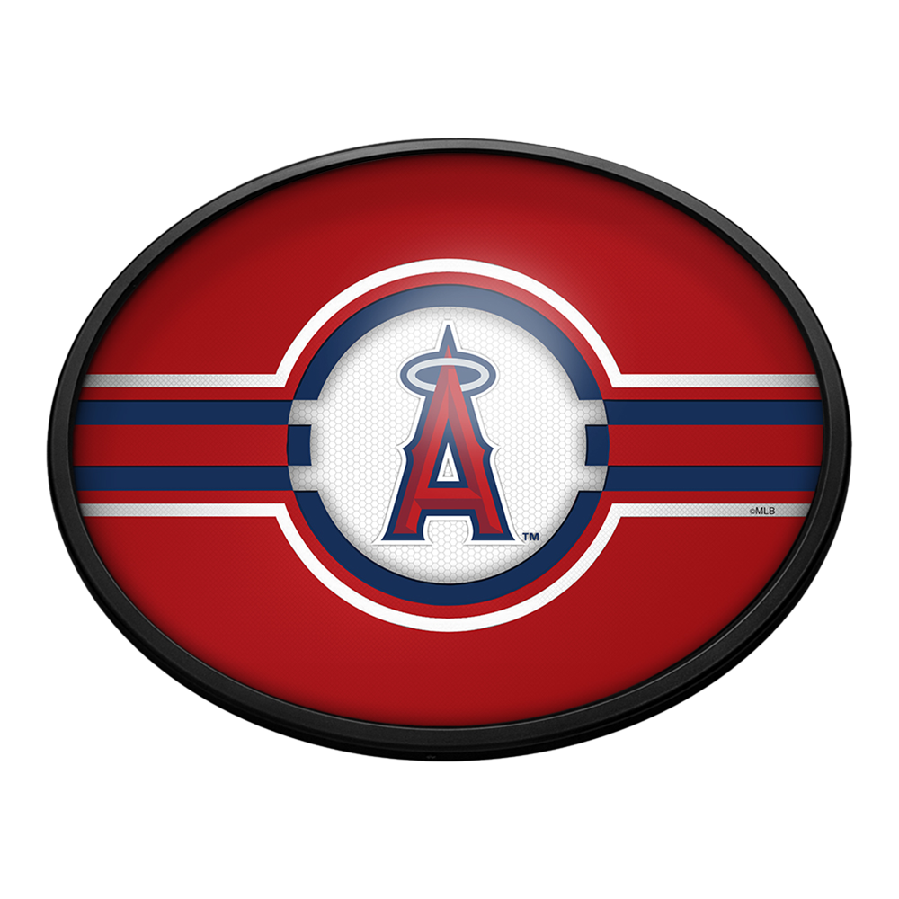 Los Angeles Angels Oval Slimline Lighted Wall Sign  